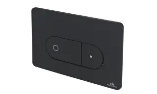 NOKEN OVAL Клавиша для двойного смыва, чёрный