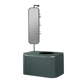 NOKEN FORMA Модуль подвесной для раковины с зеркалом, столешница Project Tech, 90 см, forest