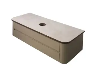 NOKEN LIEM Модуль подвесной для раковины, 122 см, столешница из керамогранита, орех/песок