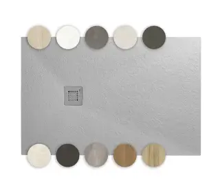 NOKEN SLATE FINISH STUDIO Поддон из минерального литья, A=901-1000xB=1001-1200хh30 мм. Спецзаказ!