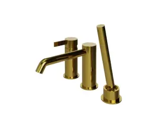 NOKEN LIGNAGE Внешняя часть смесителя на бортик ванны, золото