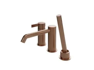 NOKEN LIGNAGE Внешняя часть смесителя на бортик ванны, браш. медь