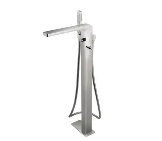 NOKEN LOUNGE Однорычажный смеситель для ванны/душа монтируемый в пол, хром