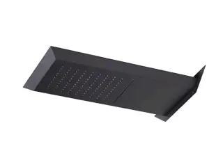 NOKEN OXO Верхний душ из стены c каскадом, 529х363 мм, 11,9 и 12,1 л/мин, black