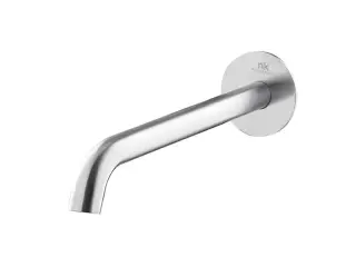 NOKEN ROUND INOX Излив для ванны, 28,2 л/мин, вылет 226 мм, браш. нержавеющая сталь