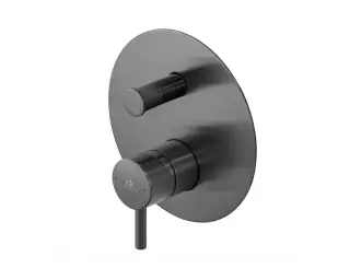 NOKEN ROUND Внешняя часть смесителя для душа, браш. титан