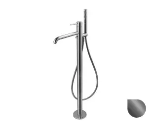 NOKEN ROUND Внешняя часть смесителя напольного для ванны, браш. титан