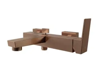 NOKEN SQUARE Смеситель для ванны настенный, для душа 18 л/мин, для ванны 15,98 л/мин, браш. медь