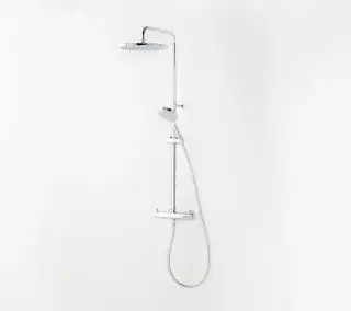 NOKEN TEC ROUND THERMOSTATIC Душевая стойка термостатическая, душ 300 мм, хром