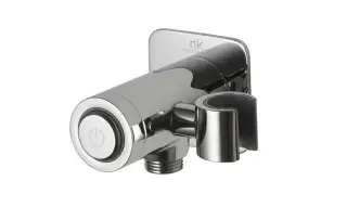 NOKEN TOUCH&FEEL Держатель ручного душа с подводом воды и кнопкой, хром