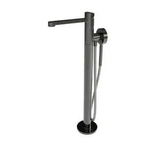 NOKEN TONO Однорычажный напольный смеситель для ванна/душа с магнитным держателем душа, титан