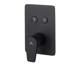 NOKEN TOUCH&FEEL Смеситель скрытого монтажа с 2 выходами, черный