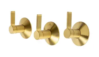 NOKEN LIGNAGE LUXE Комплект запорных кранов с переключателем скрытого монтажа, браш. золото