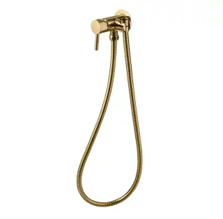 NOKEN Внешняя часть смесителя для гигиенического душа, шланг 125 см, 8,6 л/мин, золото