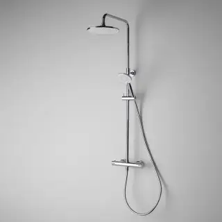NOKEN SMART N Душевая стойка термостатическая с верхним 225 и ручным многофункциональным душем, хром