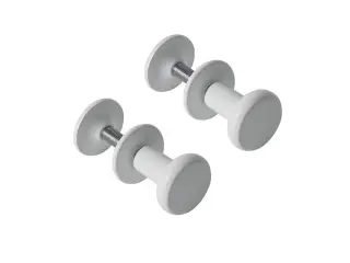 NOKEN Набор из 2-х крючков для радиатора ESSENCE C, белый