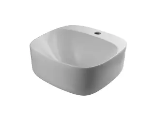 NOKEN ARQUITECT Раковина накладная на столешницу, 42x42, без перелива, 1 отв, BLANCO MATE