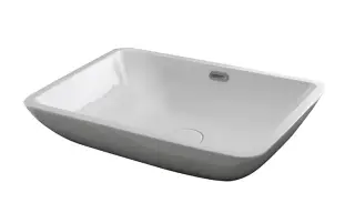 NOKEN FORMA RETTO Раковина 50х40 см для установки на столешницу с переливом, белый