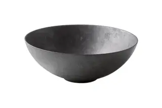 NOKEN SLENDER Раковина на столешницу Ø40 см, БЕЗ перелива, с ДК, dark concrete