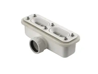 NOKEN Сифон H60 для душевого поддона UNSEEN, выходом сливной трубы Ø40, 0,5 л/с