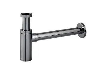 NOKEN ROUND Сифон в виде бутылки для раковины, браш. титан