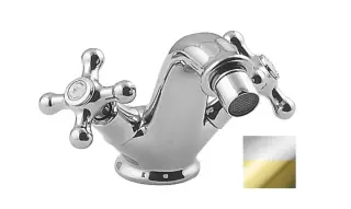 NOKEN FEIS Смеситель для биде 1 отв., хром/золото