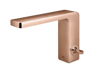 NOKEN LOUNGE Однорычажный смеситель для раковины, без ДК, 8 л/мин, браш. медь