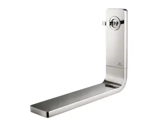 NOKEN LOUNGE Однорычажный настенный смеситель для раковины, каскадный излив, без ДК, 5,1 л/мин, хром