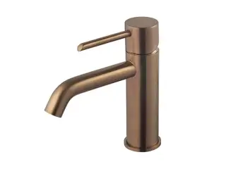 NOKEN ROUND Смеситель для раковины, без ДК, 3/8”, 5 л/мин, браш. медь