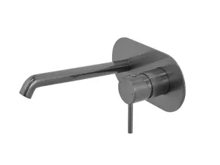 NOKEN ROUND Смеситель для раковины из стены, вынос 200 мм, 5 л/мин, браш. титан