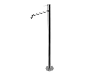 NOKEN ROUND Внешняя часть напольного смесителя для раковины, 5 л/мин, вылет 278 мм, хром