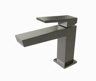 NOKEN SQUARE Однорычажный смеситель для раковины, БЕЗ ДК, браш. титан