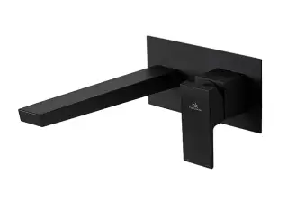 NOKEN SQUARE Внешняя часть, встроенного смесителя для раковины, без ДК, черный матовый