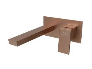 NOKEN SQUARE Внешняя часть, встроенного смесителя для раковины, без ДК, браш. медь