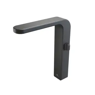 NOKEN LOUNGE FLUID Прогрессивный смеситель высокий для раковины, с аэратором “plus”, черный матовый