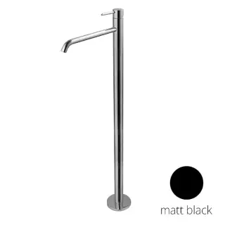 NOKEN ROUND Внешняя часть напольного смесителя для раковины, 5 л/мин, вылет 250 мм, черный матовый