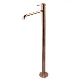 NOKEN ROUND Внешняя часть напольного смесителя для раковины, 5 л/мин, вылет 250 мм, медь