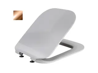 NOKEN ESSENCE C Сиденье для унитаза, c микролифтом, съемное, петли медь/белый