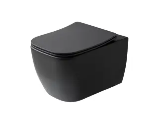 NOKEN LOUNGE Унитаз подвесной, с креплениями, чёрный