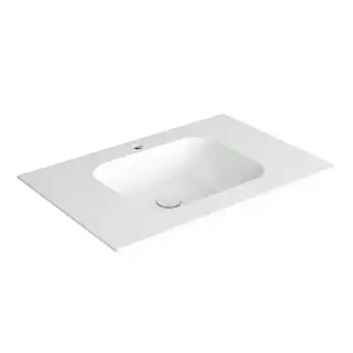 Simas Wave Раковина подвесная 80х51 см, без перелива, 1 отверстие под смеситель, цвет: белый глянц. WA80 bi*1