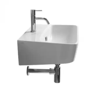 Simas Degrade Раковина подвесная 58х69 см, с переливом, 1 отвер. под смеситель, цвет: белый глянц. DE14bi*1