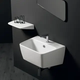 Simas Degrade Раковина подвесная 60х45 см, с переливом, 1 отвер. под смеситель, цвет: белый глянц. DE13bi*1