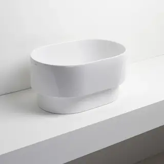 Simas Po-Mo Раковина чаша 50х33 см, без перелива. цвет: белый глянцевый PO04bi