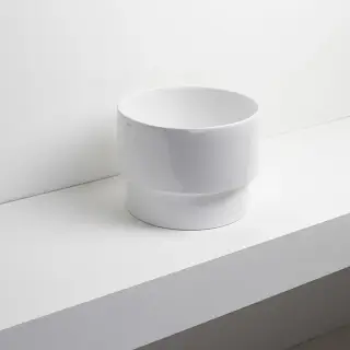 Simas Po-Mo Раковина чаша d33 см, без перелива. цвет: белый глянцевый PO03bi