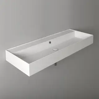 Simas Agile Раковина подвесная 121х46 см, без перелива, без отвер. под смеситель, цвет: белый глянц. AG121 bi*0*0 без отв/без перелива