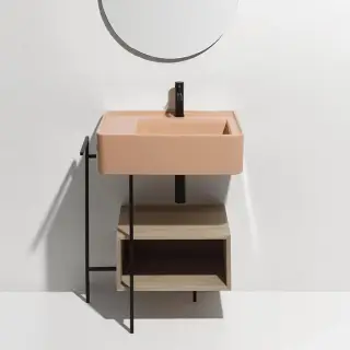 Simas Ratio Раковина чаша 65х46 см, без перелива, c 1 отверстием под смеситель, цвет: caramello RA65 CARAMELLO