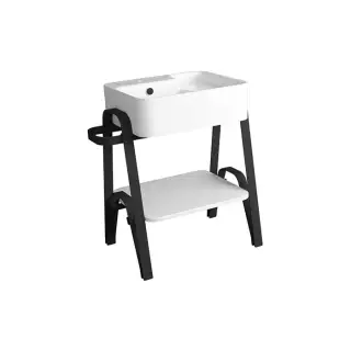 Simas Hop Раковина чаша 60х50 см, с переливом, цвет: белый глянцевый HOP60bi