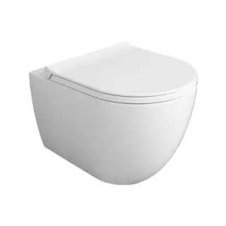 Simas Vignoni Унитаз подвесной 37х48 см, безободковый, без крышки-сидения. цвет: bianco matt VI28 bianco matt