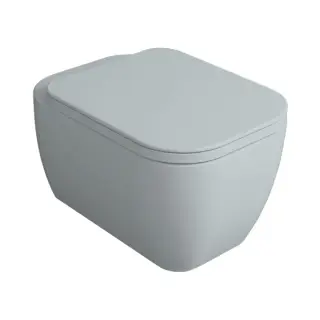 Simas Henges Унитаз подвесной 38х55 см, безободковый, без крышки-сидения. цвет: tela matt HE18 tela matt