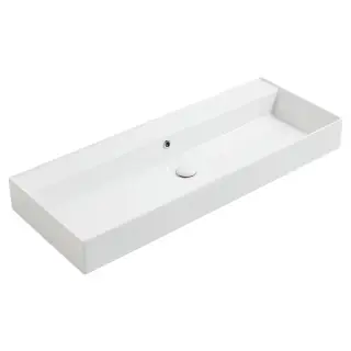 Simas Agile Раковина подвесная 121х46 см, без перелива, без отвер. под смеситель, цвет: белый мат. AG121 bi matt*0 без перелива